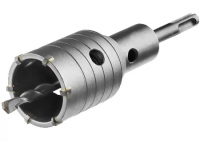 Коронка по бетону SDS Plus 55мм в сборе с державкой M22 ECONOM ЕК-09000055