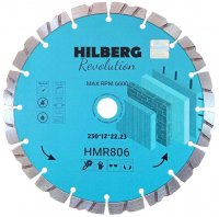 Диск алмазный отрезной 230*22.23*12*2.6мм по железобетону Hilberg Revolution HMR806