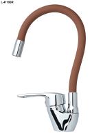 Смеситель для кухни однорычажный с гиб.изл. «LIMAN» L4110BR YUB-REFLECTOR COLOR-BROWN WSL-181 (1*10)