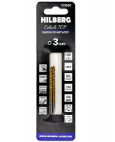 Сверло по металлу 3.0*33*61мм (2шт) Hilberg Cobalt 5% TOP CO030