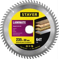 STAYER Laminate, 235 x 30/20 мм, 64Т, аккуратный рез, пильный диск по ламинату (3684-235-30-64)