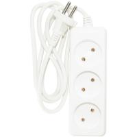 Удлинитель U-3g-3m-c с 3 евророзетками (б/з) 3м, SIMPLE POWER