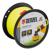 Леска для триммера квадрат, 4,0мм х 62м, на DIN катушке FLEX CORD// Denzel