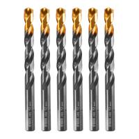 Сверло по металлу, 12 мм, HSS-Tin, Golden Tip, 6 шт. Denzel