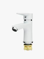 Смеситель для умывальника однорычажный «LIMAN» L4207W PUD1-WSL-146 WHITE (1*10)