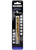 Сверло по металлу 9.0*81*125мм Hilberg Cobalt 5% TOP CO090