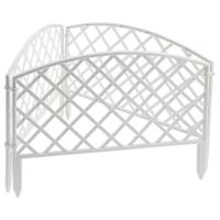 Забор декоративный "Сетка", 24 х 320 см, белый, Palisad