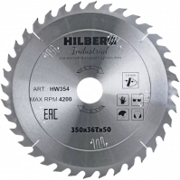Пильный диск по дереву 350*50*3.2*36T Industrial Hilberg HW354