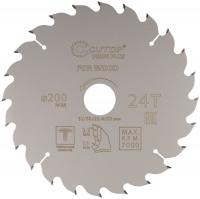 Диск пильный по дереву с тефлоновым покрытием 24Т, CUTOP Profi plus, 200 х 1,5/2,2 х 32/30/25,4/20 мм