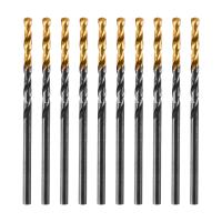 Сверло по металлу, 2,5 мм, HSS-Tin, Golden Tip, 10 шт. Denzel