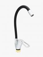 Смеситель для кухни однорычажный с гиб. изл «MITTSU» M2210B YUB-REFLECTOR COLOR-BLACK WSL-181 (1*10)