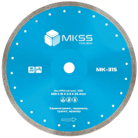 Диск алмазный по керамограниту X-type 300*25.4*10*2.0мм MKSS MK31500300