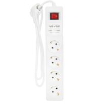 Удлинитель U-4g-3m-Z-V-USB с 4 евророзетками и 2 USB-портами (с/з, с/в) 3м