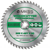 Диск пильный по дереву 305*30*3.0*2.0*T48 Woodcutter Professional MKSS SS30305001