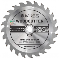 Диск пильный по дереву 190*30/20*T24 Woodcutter MKSS WC19002430