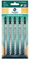 Пилки для электролобзика по древесине 5 шт. T301DL HCS MKSS MK09101301