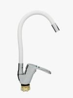 Смеситель для кухни однорычажный с гиб.изл «MITTSU» M2210W YUB-REFLECTOR COLOR-WHITE WSL-181 (1*10)