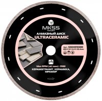 Диск алмазный по керамограниту UltraCeramic 300*25.4*8*2.0мм MKSS SS04010300