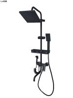 Смеситель и душевая телескоп. стойка «LIMAN» L4308 CZ-008-BL (1*4)