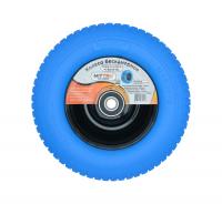 Колесо универсальное усиленное PUFW 13*500-6 ось Ø20 «MITTSU» M5546BL синий (1*5)