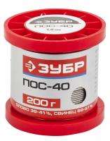 ЗУБР ПОС 40, 1 мм, 200 г, проволока, припой (55451-100-20)