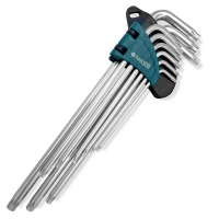 Набор из 9 ключей TORX "удлинённые" T10-T50мм MKSS NK1023