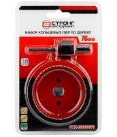 Коронка по дереву 76мм с центрирующим сверлом Strong СТК-05006076