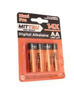 Батарейка алкалиновая АА LR6 1.5V 4шт. «MITTSU» М6150 (1*48)