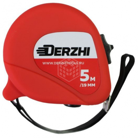 Рулетка DERZHI «Эко» с резиновым покрытием 5м/19мм (1/12/120) 8419-3-005